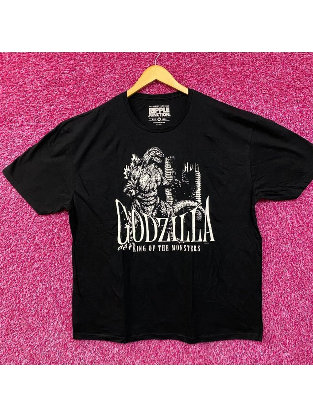 King of Monsters Godzilla Anime Movie Poster T-Shirt 2XL